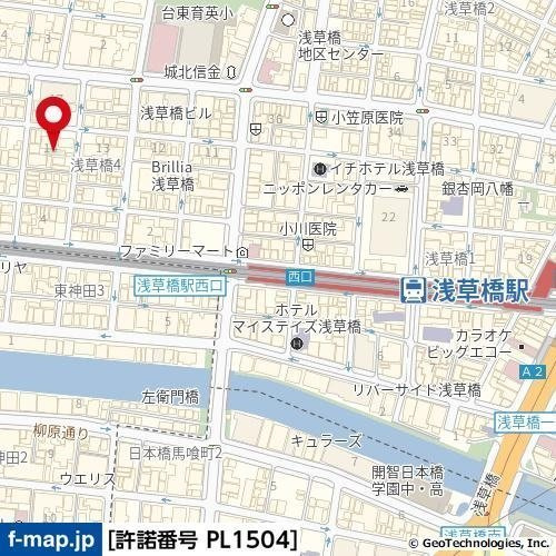 EAST　AKIHABARAの地図