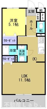 ソルーナ松橋の間取り