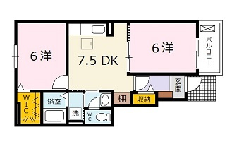 ブリーゼ　Ⅰの間取り