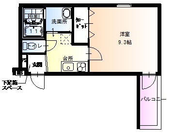 フジパレス井高野Ⅱ番館の間取り