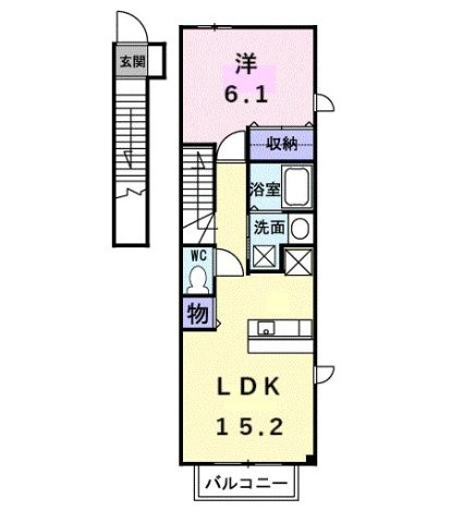 アビタシオン御馬Ｂの間取り