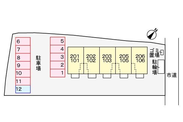 ミドル・クレメントの駐車場
