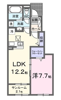 ショコラⅠの間取り