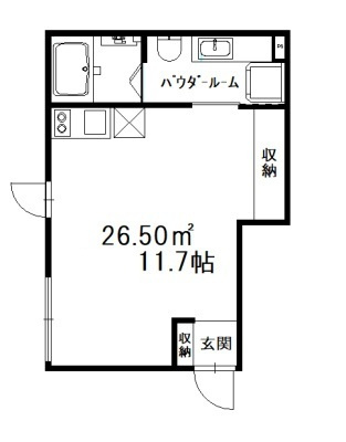 【間取り】 | シャルボン | ワンルームのお部屋