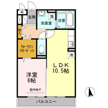 ミア　カーサ　A棟の間取り