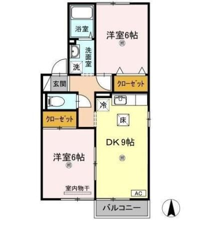 セジュール静の間取り