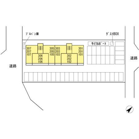 メナージュ今の区画図