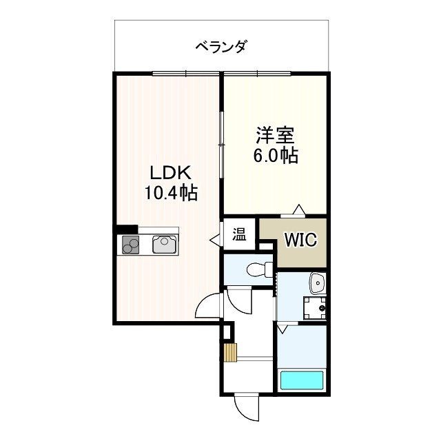 クレストコートBの間取り