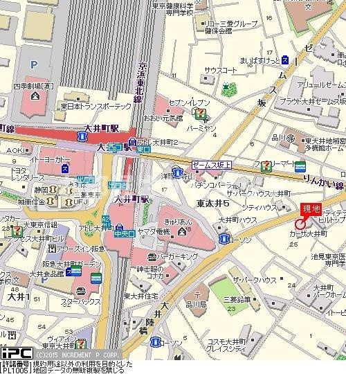 カーサ大井町【おとり物件なし】#学生・社会人にオススメ！初期費用分割払いOK！の地図