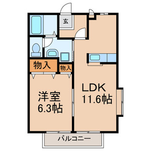 ソレジオ　藤原の間取り