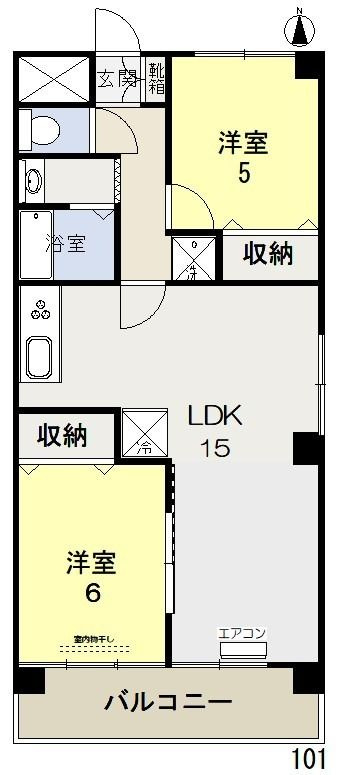 チスカワケAの間取り