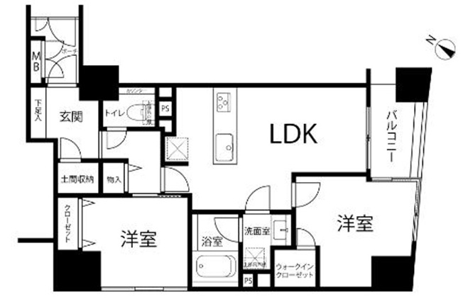 【間取り】 | グランシティ日本橋ラフィーネ