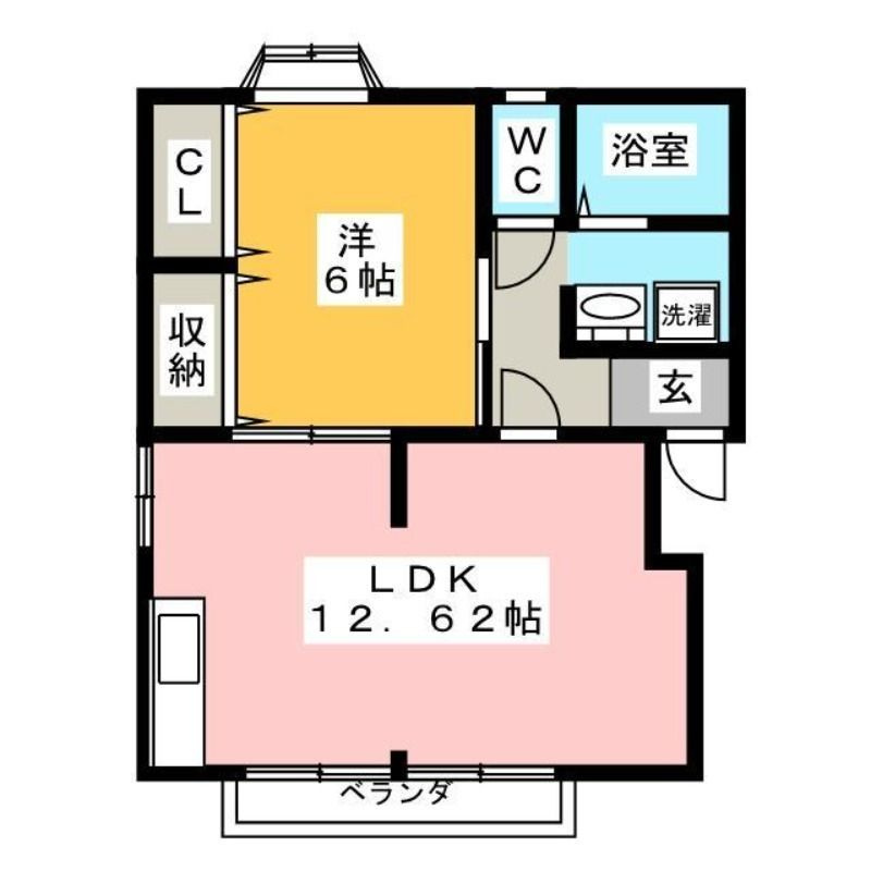 フローラルガーデン　Ｂの間取り