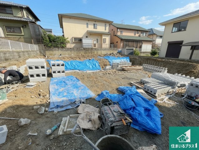 神戸市北区小倉台　第3期　新築一戸建ての外観|現在の進捗状況です！順調に作業進行中、完成が待ち遠しいです！詳細の間取り等、お気軽にお問い合わせください！