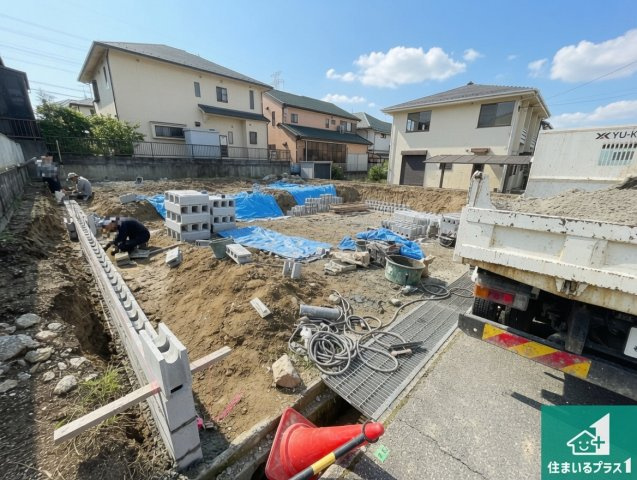 神戸市北区小倉台　第3期　新築一戸建ての外観|現在の進捗状況です！順調に作業進行中、完成が待ち遠しいです！詳細の間取り等、お気軽にお問い合わせください！
