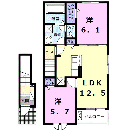 ペイサージュＮＫⅡの間取り