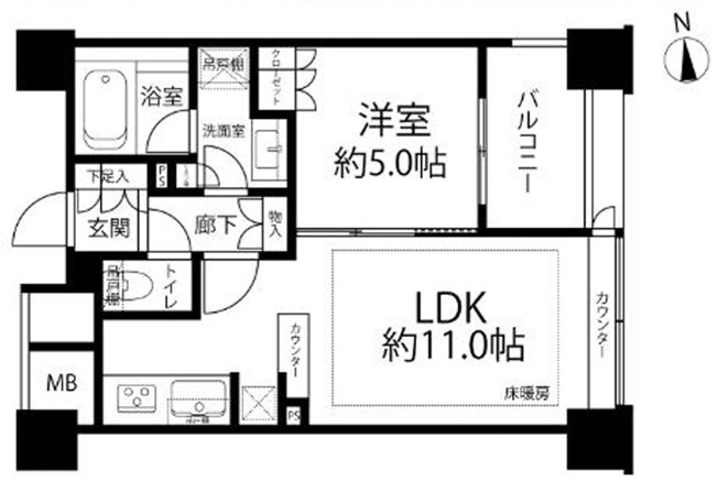 【間取り】 | 新宿山吹アインスタワー