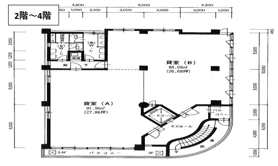 日東エステイトビル【　オフィスおすすめ　】の間取り