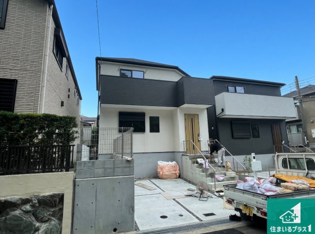 神戸市北区君影町　第7期　新築一戸建ての外観|周辺は落ち着いた街並みの住宅地！子育てがしやすい住環境です！まだ未完成ですが、現地でしかわからない事もございます。是非一度ご覧ください。