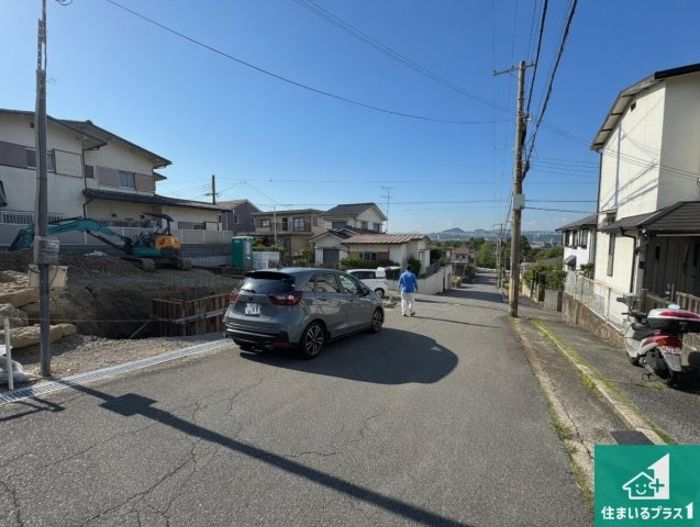 神戸市北区君影町　第2期　新築一戸建ての前面道路含む現地写真|周辺は落ち着いた街並みの住宅地！子育てがしやすい住環境です！まだ未完成ですが、現地でしかわからない事もございます。是非一度ご覧ください。
