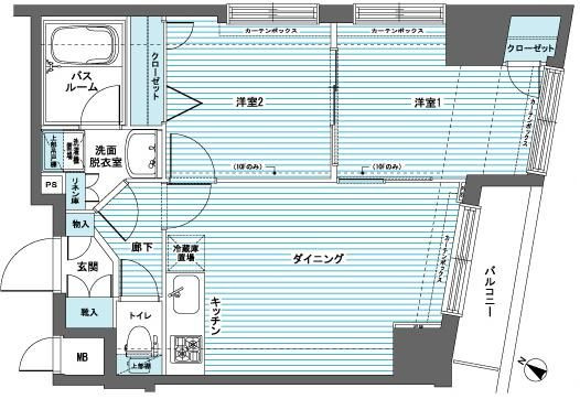 フェニックス日本橋蛎殻町弐番館の間取り