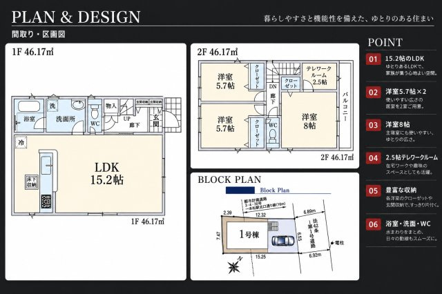 鶴ヶ島市中新田　第6の間取り