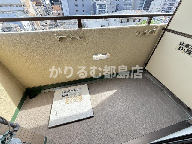 ホーユウコンフォルト都島のバルコニー