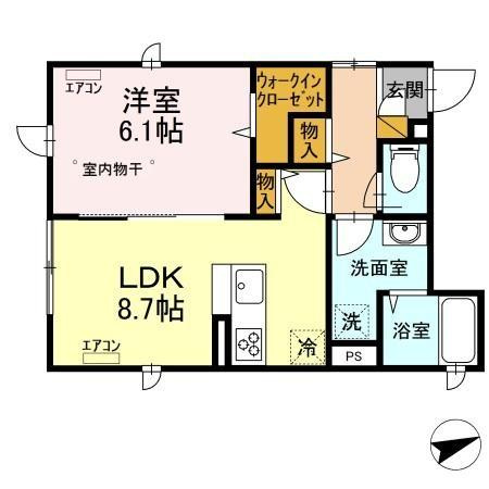 ボヌールＡＴＫの間取り