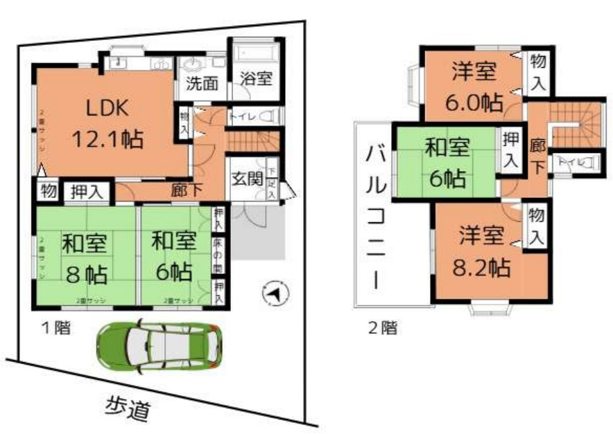 加古郡播磨町北野添2丁目　　JR「土山駅」徒歩7分