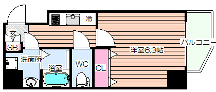 【間取り】 | ウィンズコート新大阪Ⅱ