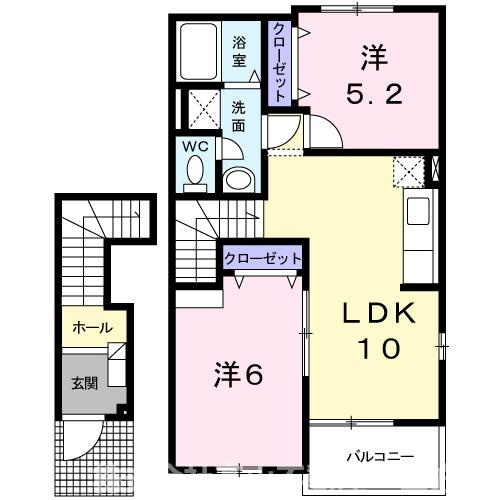 セレーノ広江Ⅱの間取り