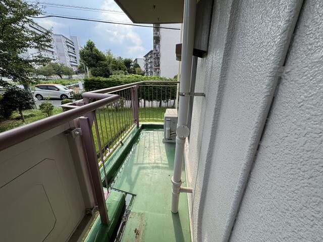 東坂戸団地のバルコニー