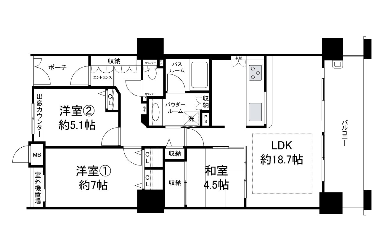 タワーズランド北野田サウスタワーの間取り|現状でのお引渡しになります。詳細はお問合せください。