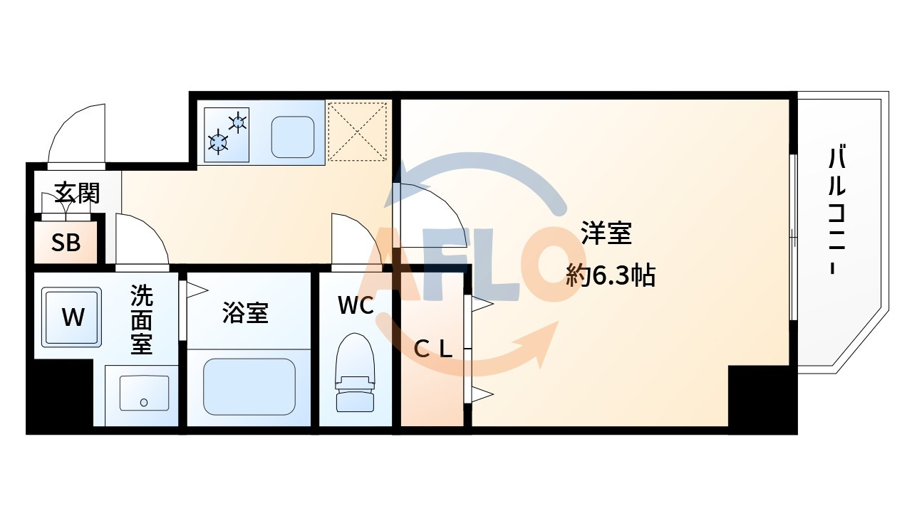 ウインズコート新大阪Ⅱの間取り|ウインズコート新大阪Ⅱ