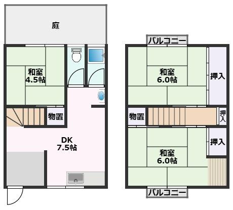 【間取り】 | 大石貸家