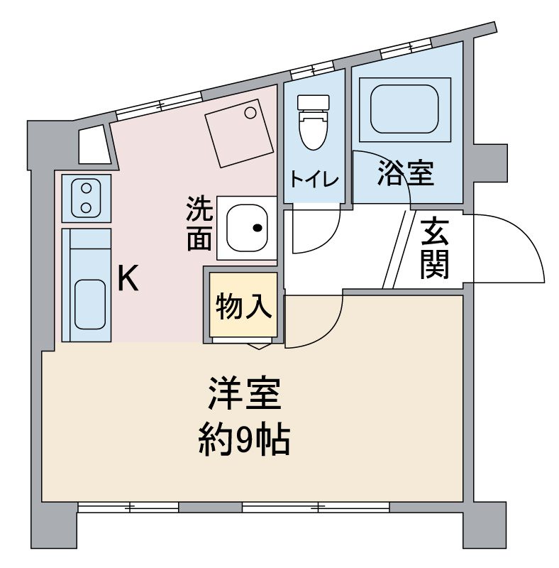 ヤカタハイツの間取り