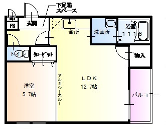 フジパレスKⅠ番館の間取り