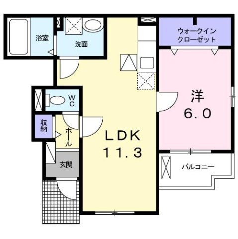 フラッグの間取り