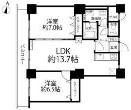 ツインタワー住利住吉館の間取り