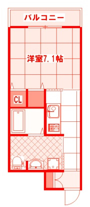 横浜市戸塚区戸塚町の賃貸マンションの間取り