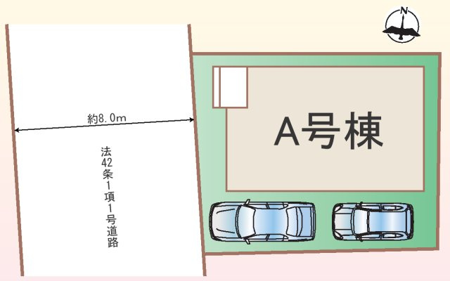 相模原市中央区星が丘3丁目　新築1棟の区画図