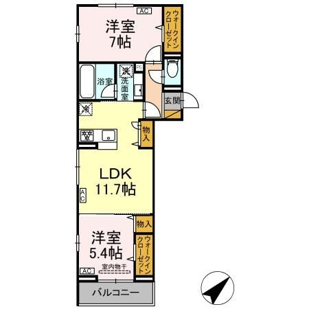 フレアⅡの間取り