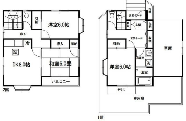 栗木台貸家Ｄの間取り