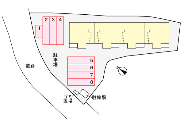 サニー　フィオーレの区画図