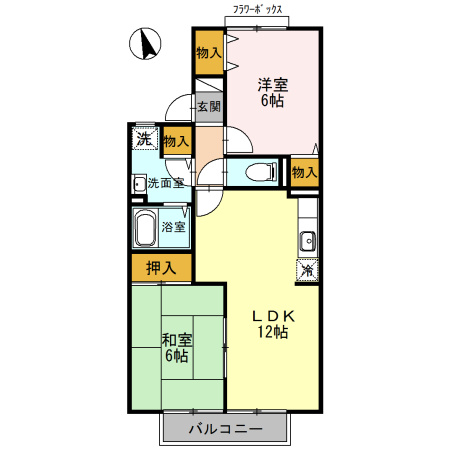 シャルマン平原　E棟の間取り