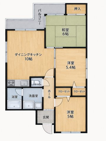 【間取り】 | シャトー三島野