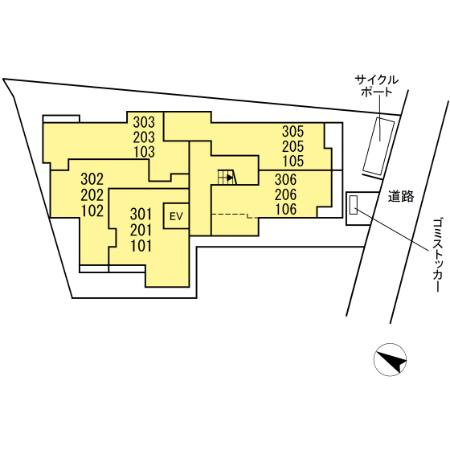 Villa Glycineの区画図