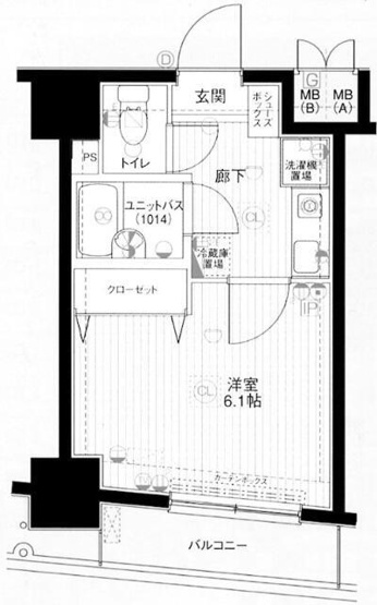【間取り】 | メインステージ蒲田Ⅱ