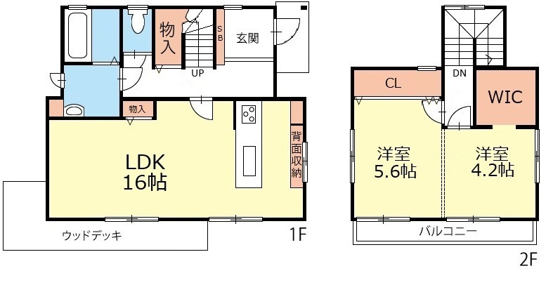 寿北5丁目　中古住宅の間取り