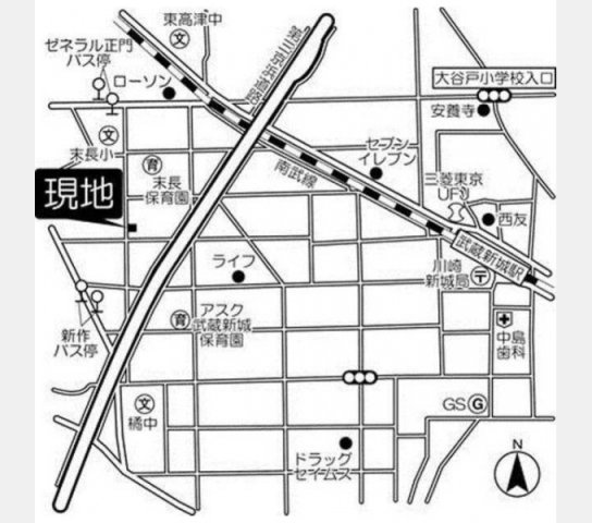 フェリチターレの地図